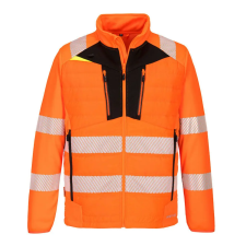 Portwest DX4 Hi-Vis Hybrid Baffle kabát Orange/Black XXL láthatósági ruházat