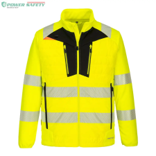 Portwest DX4 Hi-Vis Hybrid Baffle kabát - Sárga/Fekete láthatósági ruházat