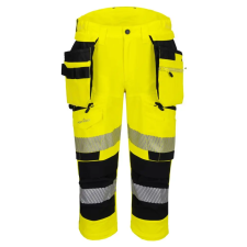 Portwest DX4 Hi-Vis kalóz nadrág Yellow/Black 34 munkaruha