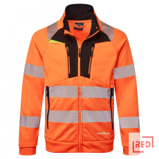 Portwest DX4 Hi-Vis kapucnis cipzáras pulóver