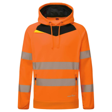 Portwest DX4 Hi-Vis kapucnis pulóver Orange/Black M