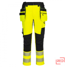 Portwest DX4 Hi-Vis nadrág lezippzározható lengőzsebbel munkaruha