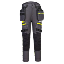 Portwest DX4 levehető lengőzsebes női nadrág Metal Grey 26 munkaruha
