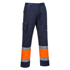 Portwest E049 Jól láthatósági nadrág (navy/narancs, M) láthatósági ruházat