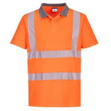 Portwest EC10ORRS Portwest Eco Hi-Vis Polo Shirt (6 db) láthatósági ruházat