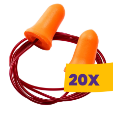 Portwest EP09 Bell Comfort zsinóros PU hab füldugó 37dB 200 pár (Karton - 20 csomag)