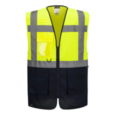 Portwest ES076YNRXXL Portwest ES1 Essential Hi-Vis kontraszt cipzáras vezetői mellény