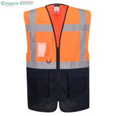 Portwest ES1 Essential Contrast Vest - Narancs/Navy
