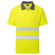 Portwest ES477 ES1 Essential Hi-Vis galléros póló rövid ujjú munkaruha