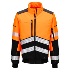 Portwest EV4 Hi-Vis Softshell Bomber (3L) Orange/Black L