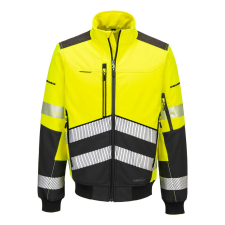 Portwest EV4 Hi-Vis Softshell Bomber (3L) Yellow/Black XXXL láthatósági ruházat