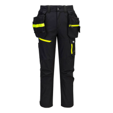 Portwest EV4 Könnyű levehető lengőzsebes nadrágok Black Short 41