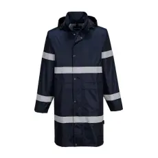 Portwest F437 Iona hosszú sötétkék PVC esőkabát 100 cm