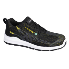 Portwest FC06 Eco Fly Composite Trainer Védőcipő (42) S1PS SR FO (sárga/fekete)