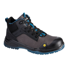 Portwest FE01 Bevel Composite Védőbakancs (44) S3S ESD SR FO (fekete/tengerzöld) munkavédelmi cipő