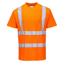 Portwest Fényvisszaverő védő póló Cotton Confort-S170 M Orange láthatósági ruházat