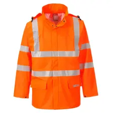 Portwest FR41 Sealtex Flame Hi-Vis esőkabát narancs színben munkaruha