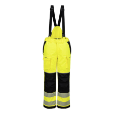 Portwest FR426 PW3 Modaflame Hi-Vis lángálló téli kantáros nadrág sárga-fekete munkaruha