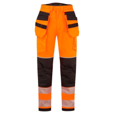 Portwest FR427 PW3 Modaflame Hi-Vis lángálló holster téli nadrág narancs-fekete munkaruha