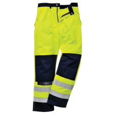 Portwest FR62 HiVis Multi-Norm munkavédelmi láthatósági deréknadrág, Munkanadrág láthatósági ruházat
