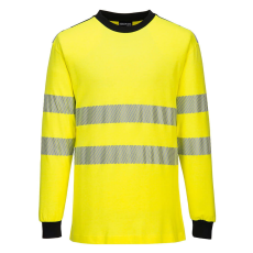 Portwest FR701 WX3 Lángálló Hi-Vis póló (sárga/fekete, XL)
