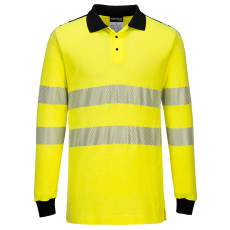 Portwest FR702 WX3 LÁNGÁLLÓ HI-VIS PÓLÓING (sárga/fekete, 3XL)