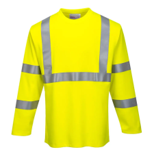 Portwest FR Modaflame Hi-Vis hosszú ujjú póló sárga S munkaruha