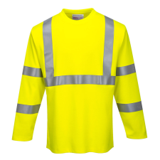 Portwest FR Modaflame Hi-Vis hosszú ujjú póló sárga XL munkaruha