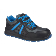 Portwest FT60 Mersey Védőcipő S1P SRC (fekete/kék, 36) munkavédelmi cipő