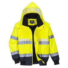 Portwest G465 Glowtex 3 az 1-ben jól láthatósági kabát láthatósági ruházat