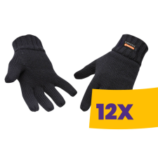 Portwest GL13 Kötött Insulatex védőkesztyű fekete (Karton - 12 pár) védőkesztyű