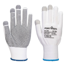 Portwest Grip 13 PVC pöttyös érintõképernyõs kesztyû (12 pár) PW_A118 modell