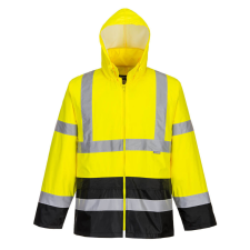 Portwest H443 Classic Contrast Jól láthatósági Esődzseki (sárga/fekete, 4XL) láthatósági ruházat
