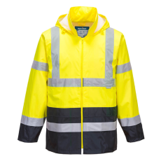 Portwest H443 Classic Contrast Jól láthatósági Esődzseki (sárga/navy, XL)