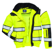Portwest Hi-Vis Classic Bomber dzseki (sárga/fekete, S)