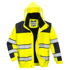 Portwest Hi-Vis Classic Bomber dzseki Yellow/Black S láthatósági ruházat