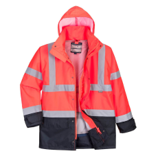 Portwest Hi-Vis Executive 5 az 1-ben kabát Red/Navy XS
