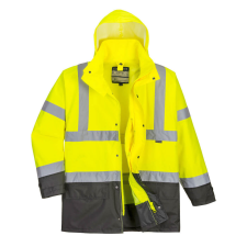 Portwest Hi-Vis Executive 5 az 1-ben kabát Yellow/Grey XXL láthatósági ruházat