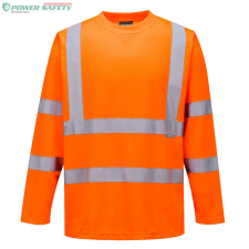 Portwest Hi-Vis hosszú ujjú póló - Narancs láthatósági ruházat