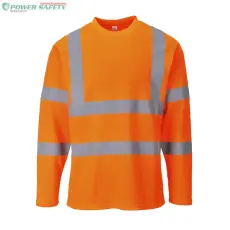 Portwest Hi-Vis hosszú ujjú póló - Narancs