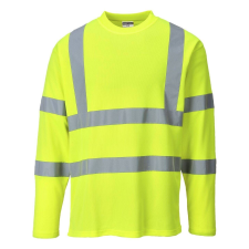 Portwest Hi-Vis hosszú ujjú védőing S278 L sárga láthatósági ruházat