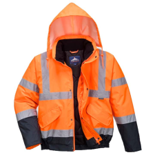 Portwest Hi-Vis kéttónusú bomber kabát láthatósági ruházat