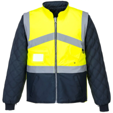 Portwest Hi-Vis kéttónusúkabát - kifordítható Yellow/Navy XXXL láthatósági ruházat