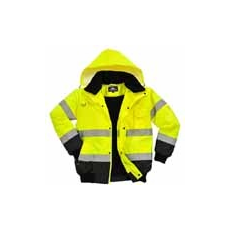 Portwest Hi-Vis Kontraszt Bomber dzseki C465 Sárga/Fekete XXL méret