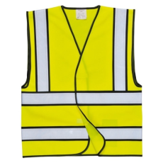 Portwest Hi-Vis mellény fekete betétekkel, Jólláthatósági