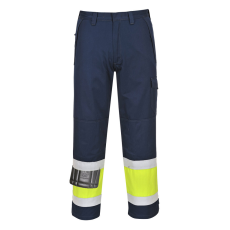 Portwest Hi-Vis Modaflame nadrág Yellow/Navy M