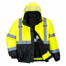Portwest Hi-Vis prémium 3 az 1-ben bomber kabát láthatósági ruházat
