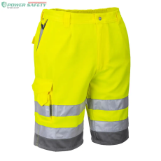 Portwest Hi-Vis rövidnadrág - Sárga/Szürke