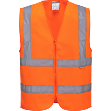 Portwest Hi-Vis zippzáras mellény (sárga, XXL) láthatósági ruházat