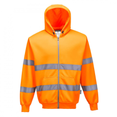 Portwest Hi-Vis zippzáros pulóver B305 Narancs XL méret